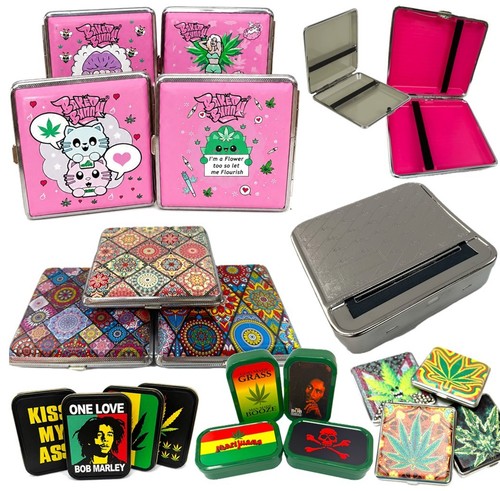 Metal cigarette case hard - metal,