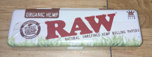 Raw metal storage tin pocket - metal,