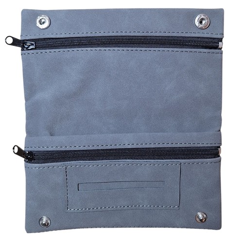 Cigarette pouch gray faux - cigarette,