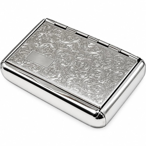 Metal cigarette case retro - metal,
